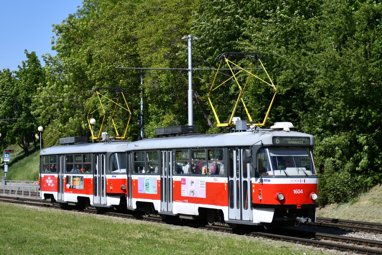 Брно, Tatra T3G № 1604