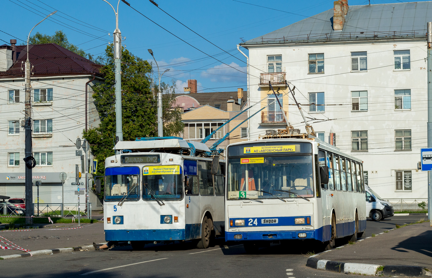 Великий Новгород, Škoda 14TrM (ВМЗ) № 24