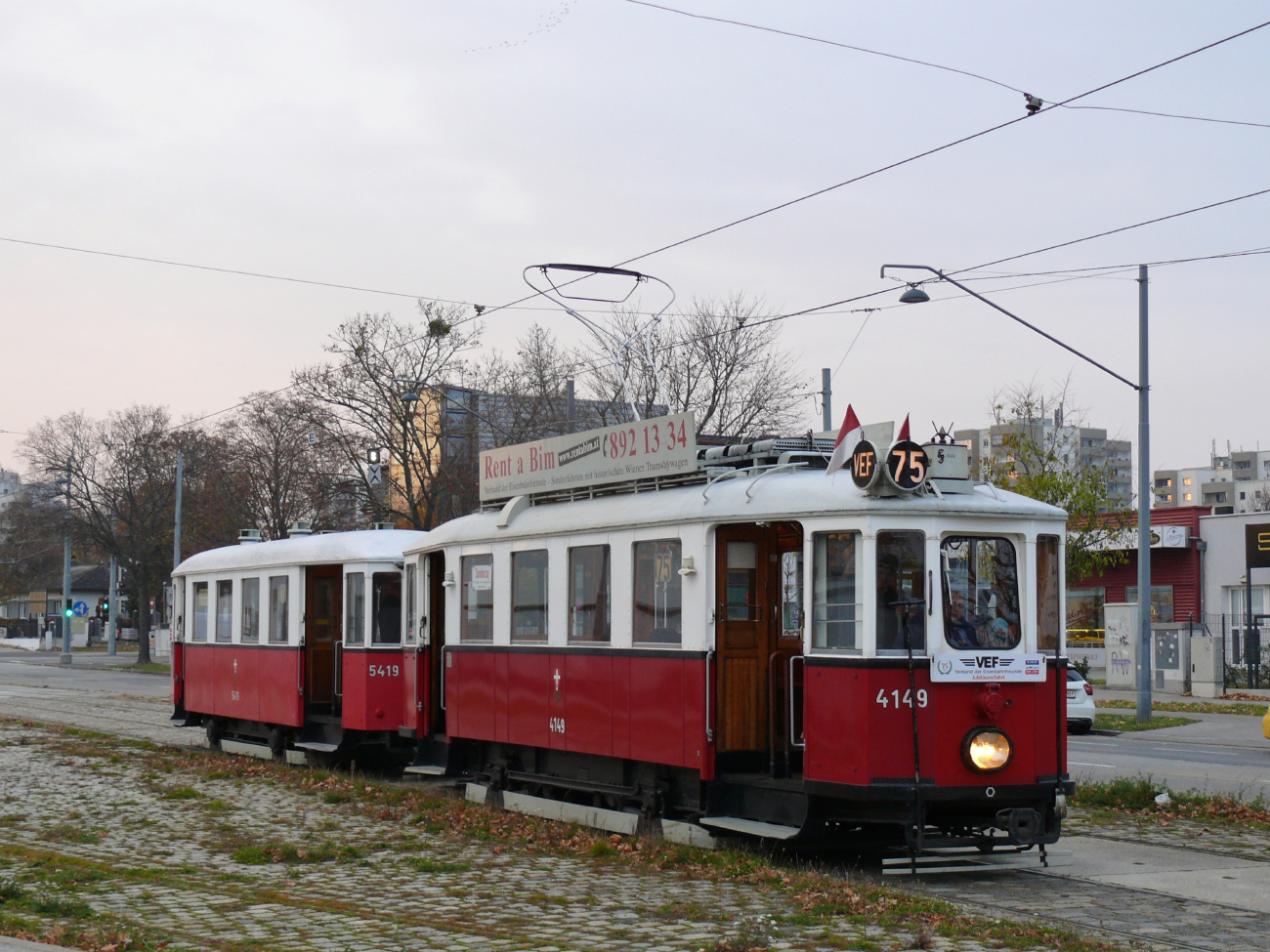 Вена, Simmering Type M № 4149; Вена — 261-я поездка VEF — 08.11.2025