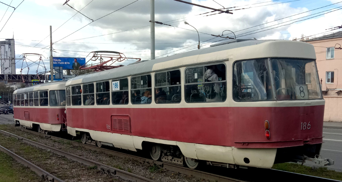 Екатеринбург, Tatra T3SU № 186