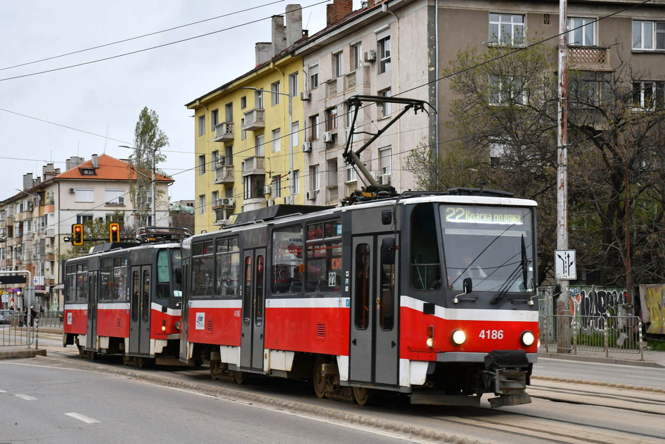 София, Tatra T6A5 № 4186
