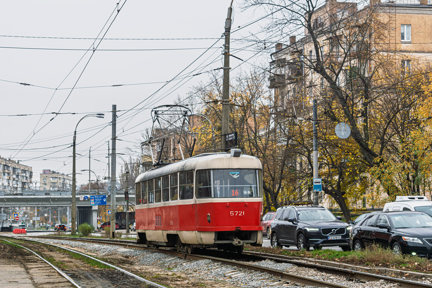 Киев, Tatra T3SU № 5721