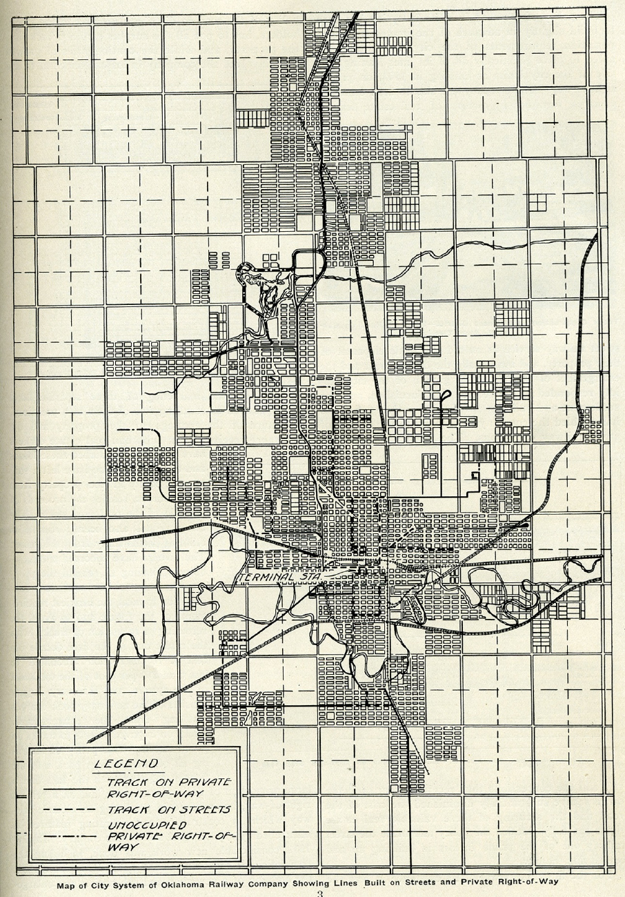 Oklahoma City — Article: General Features of the Oklahoma Railway (1912); Oklahoma City — Maps