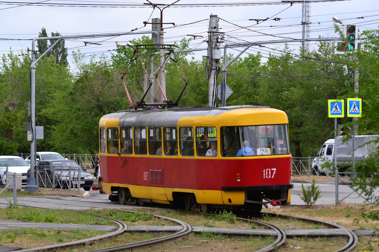 Волжский, Tatra T3SU № 107