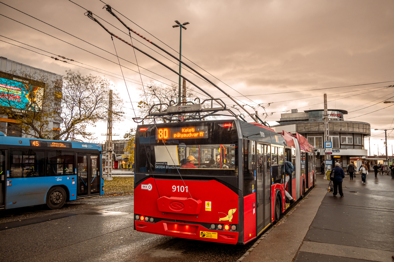 Будапешт, Solaris Trollino IV 18 Škoda № 9101