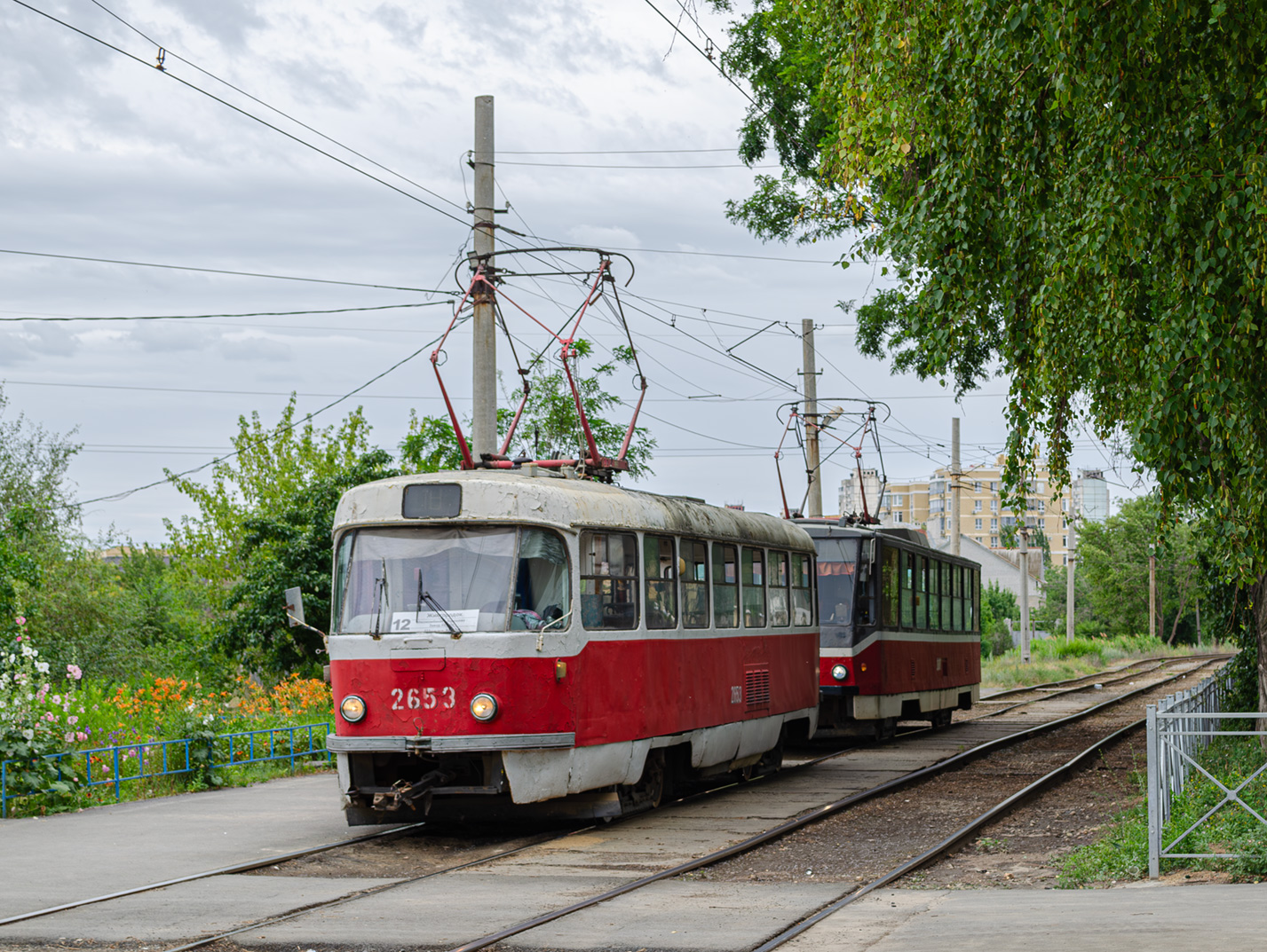 Волгоград, Tatra T3SU (двухдверная) № 2653