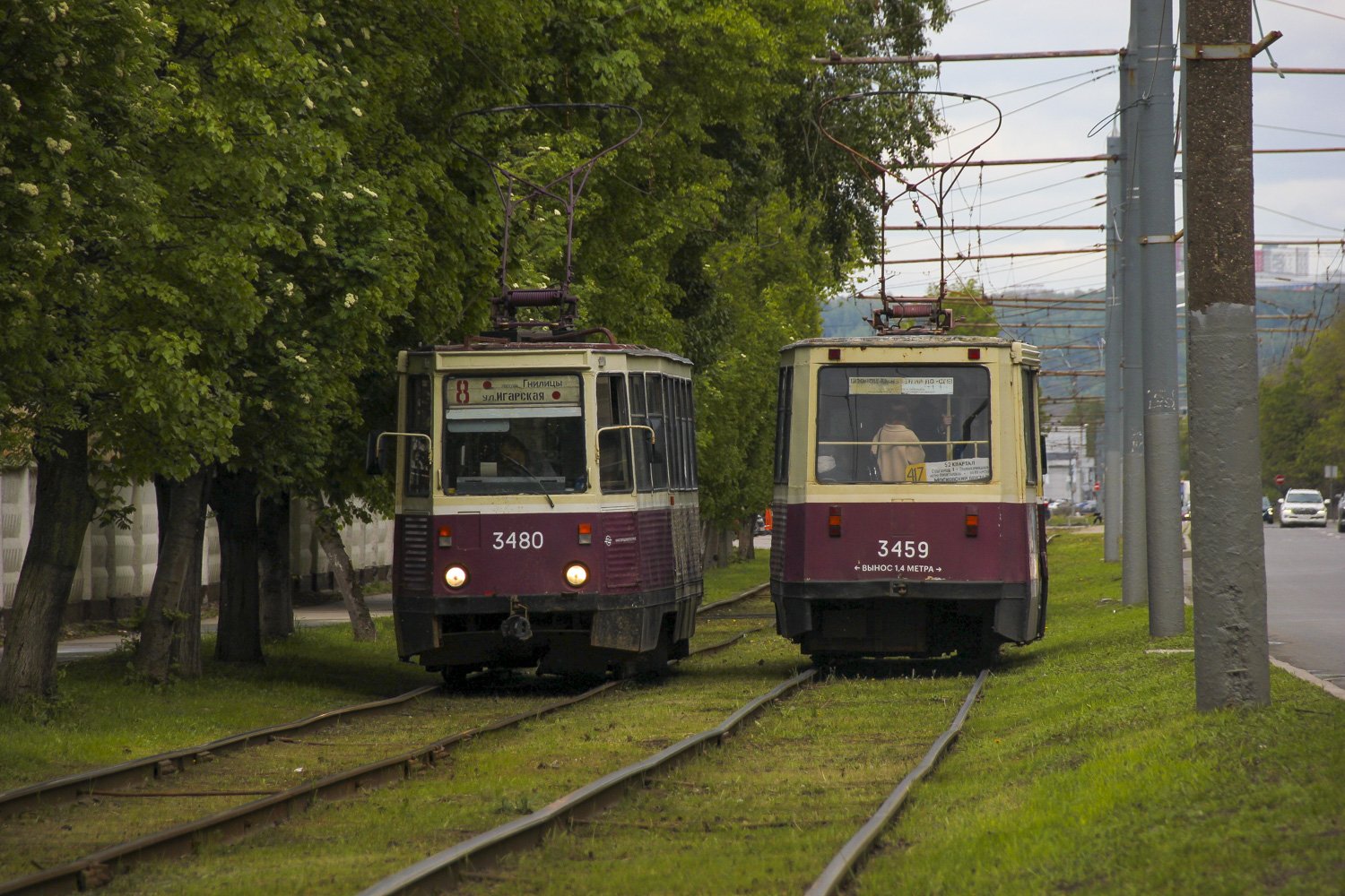 Nizhny Novgorod, 71-605A № 3480; Nizhny Novgorod, 71-605 (KTM-5M3) № 3459