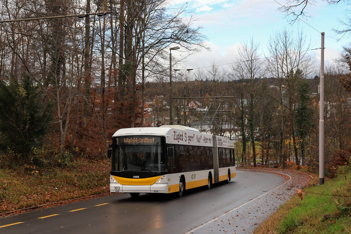 Шаффхаузен, Hess SwissTrolley 3 (BGT-N2C) № 103