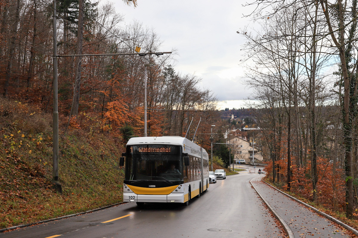 Schaffhausen, Hess SwissTrolley 3 (BGT-N2C) № 102