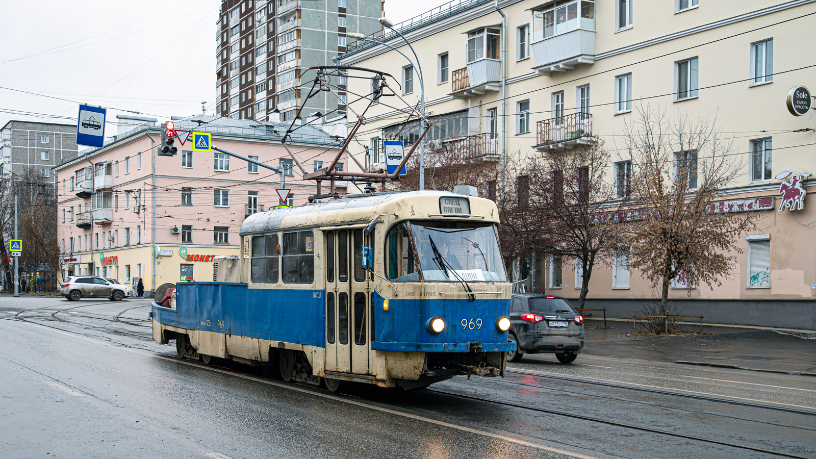 Екатеринбург, Tatra T3SU (двухдверная) № 969