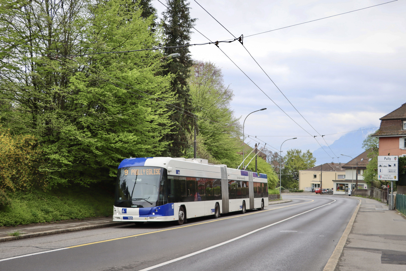 Лозанна, Hess lighTram 25 DC № 705