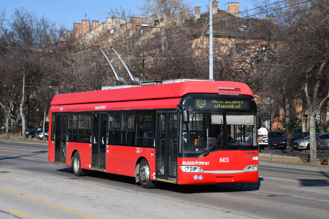 Budapest, Solaris Trollino II 12 Ganz B № 603