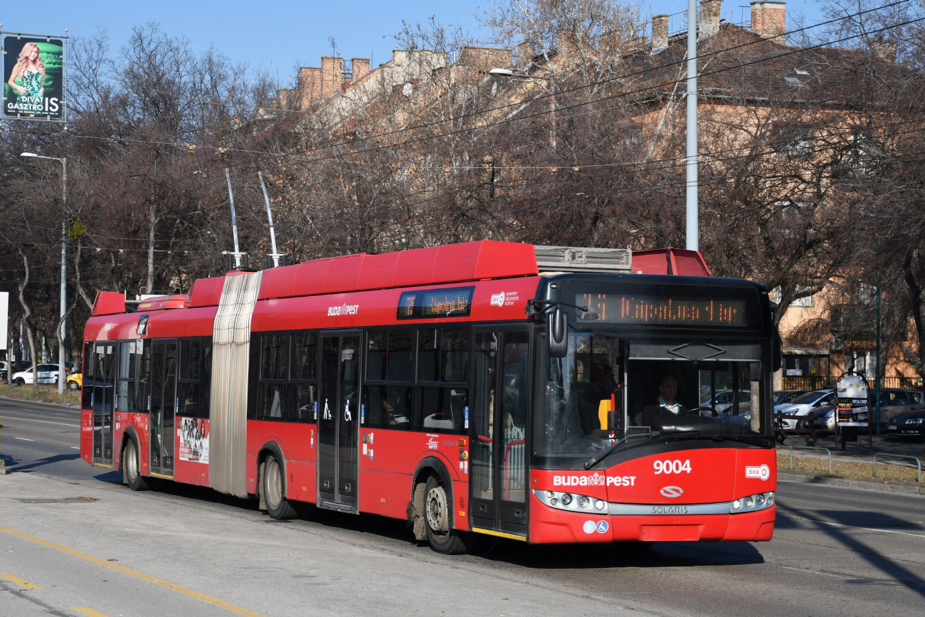 Будапешт, Solaris Trollino III 18 Škoda № 9004