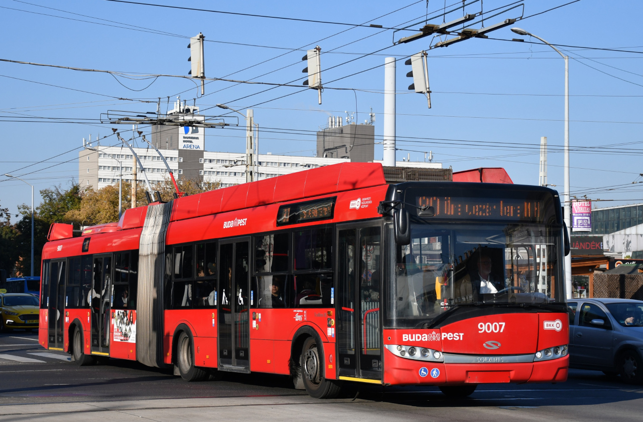 Будапешт, Solaris Trollino III 18 Škoda № 9007