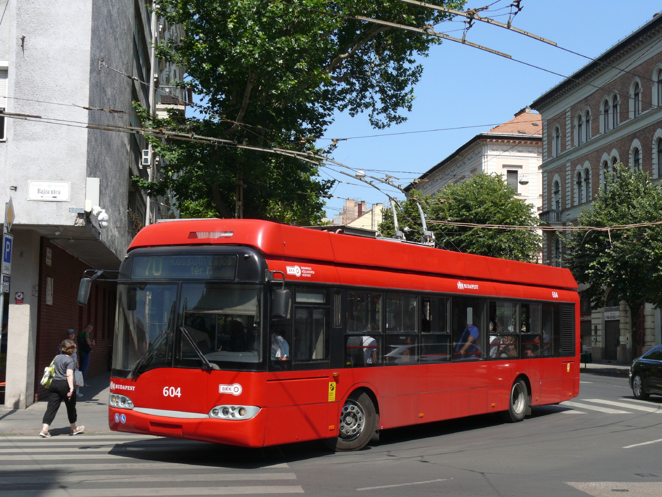 Budapešta, Solaris Trollino II 12 Ganz B № 604