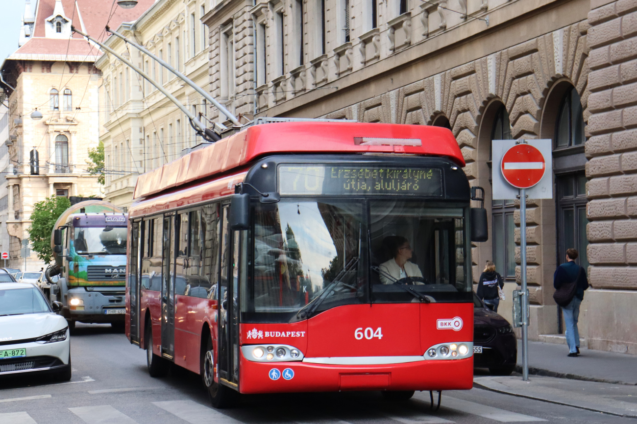 Будапешт, Solaris Trollino II 12 Ganz B № 604