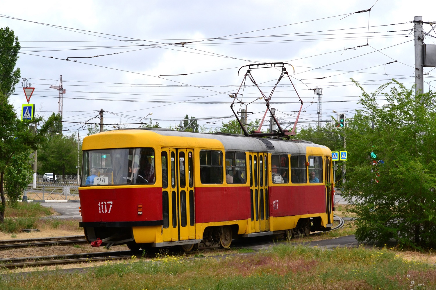 Волжский, Tatra T3SU № 107