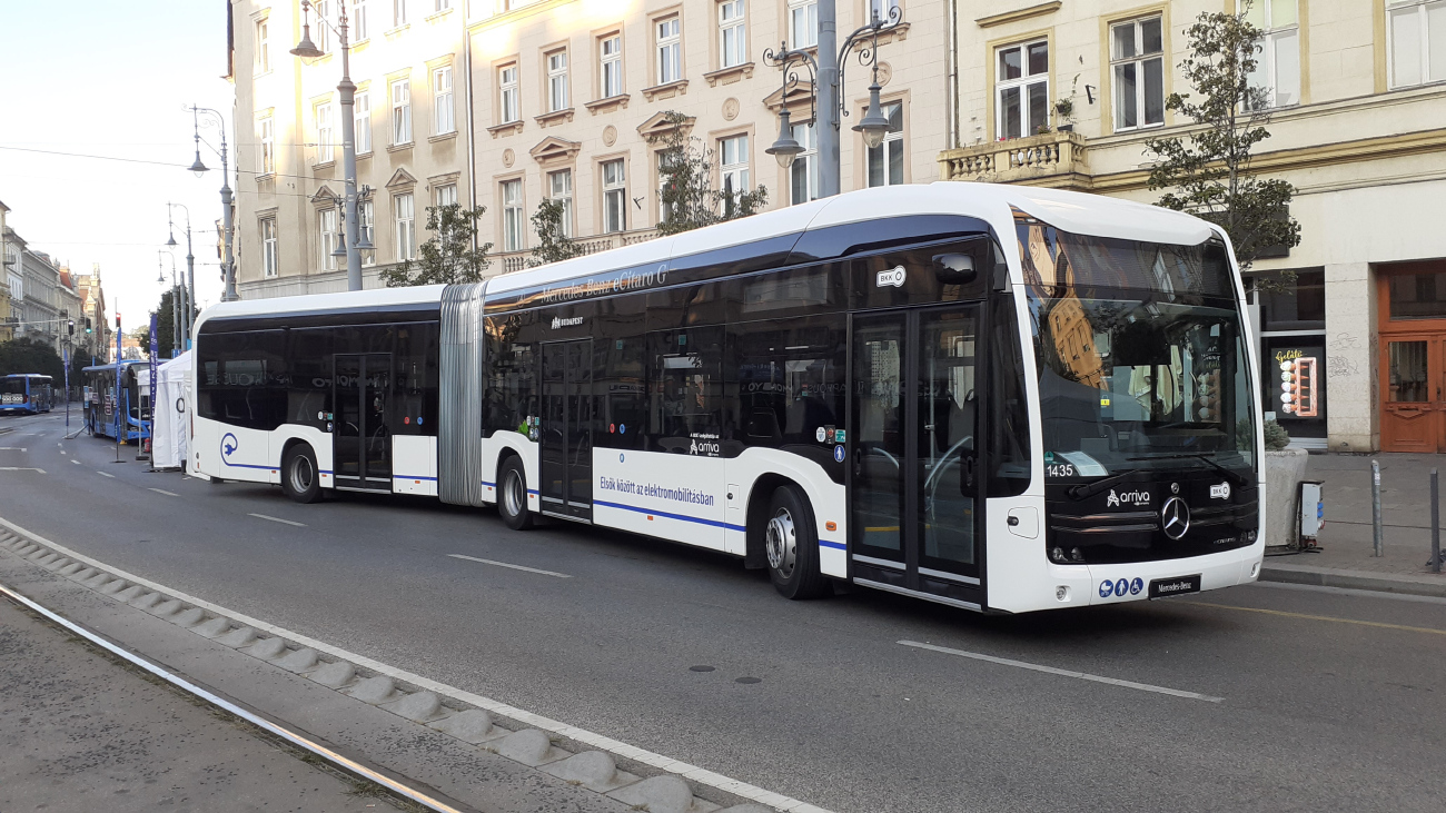 Будапешт, Mercedes-Benz eCitaro G № MA-MB 1435