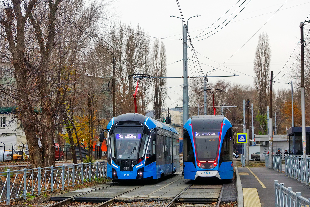 Саратов, 71-923М «Богатырь-М» № 2358; Саратов, 71-923М «Богатырь-М» № 2341