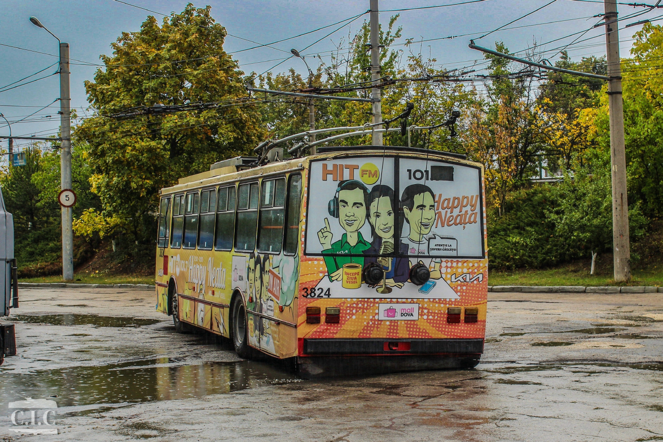 Кишинёв, Škoda 14TrDT/6M № 3824