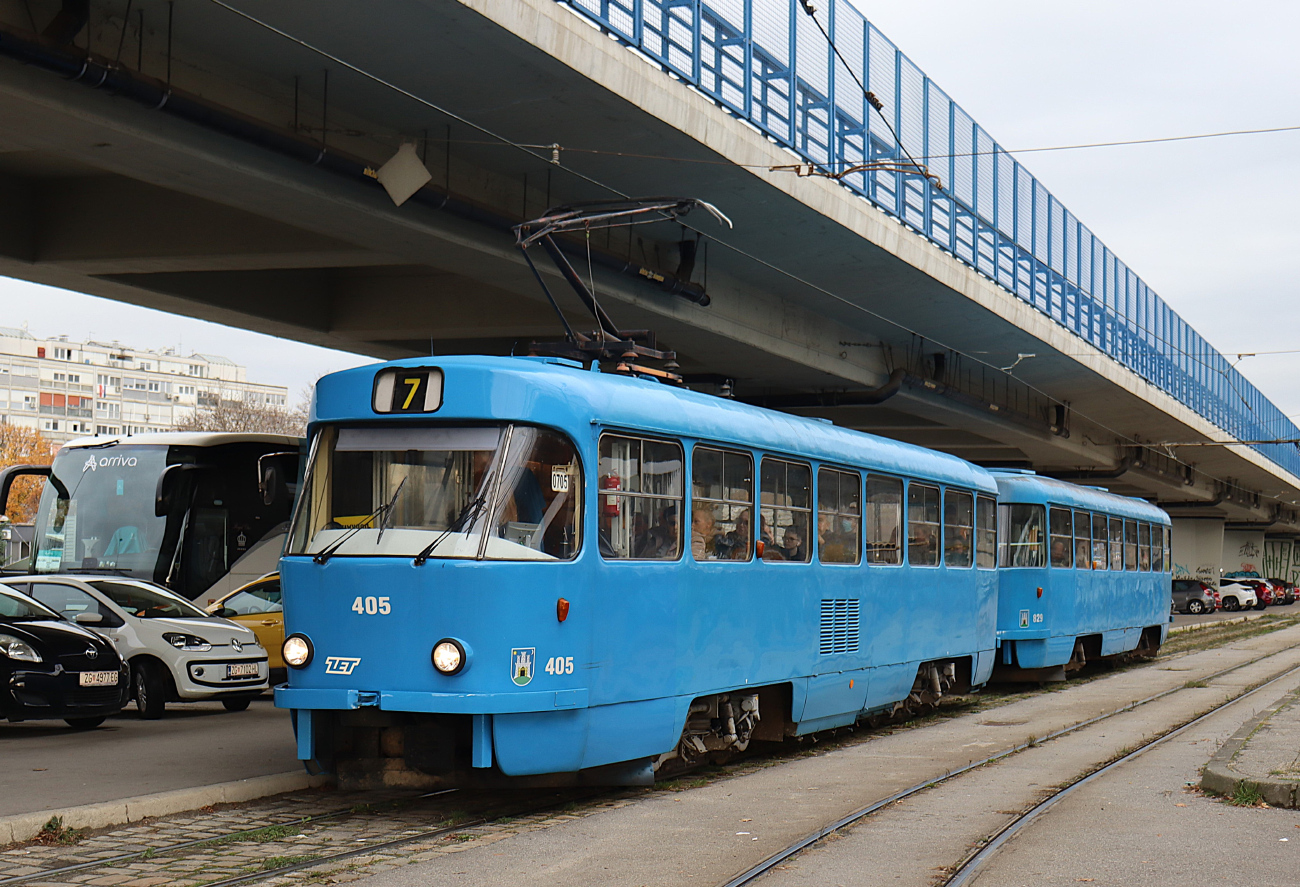 Загреб, Tatra T4YU № 405