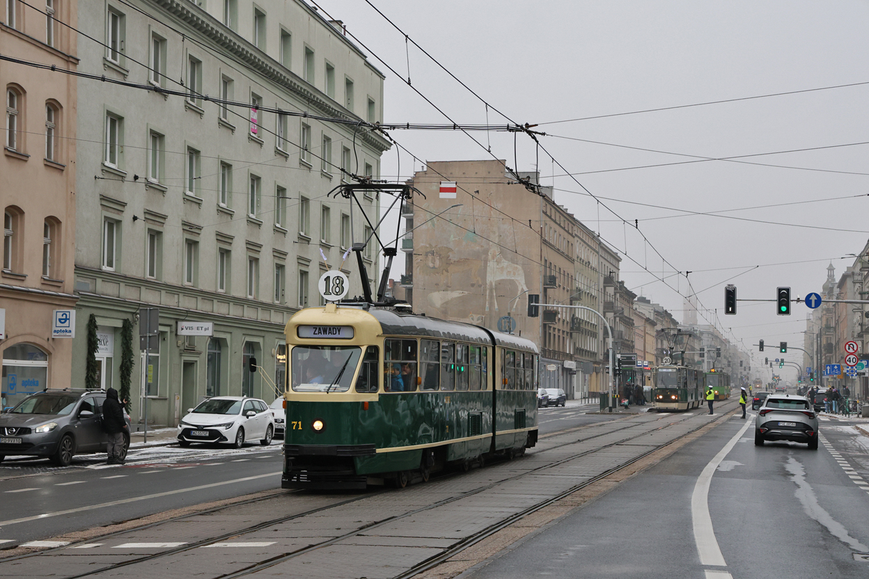 Познань, Konstal 102Na № 71; Познань — 145 лет общественному транспорту в Познани