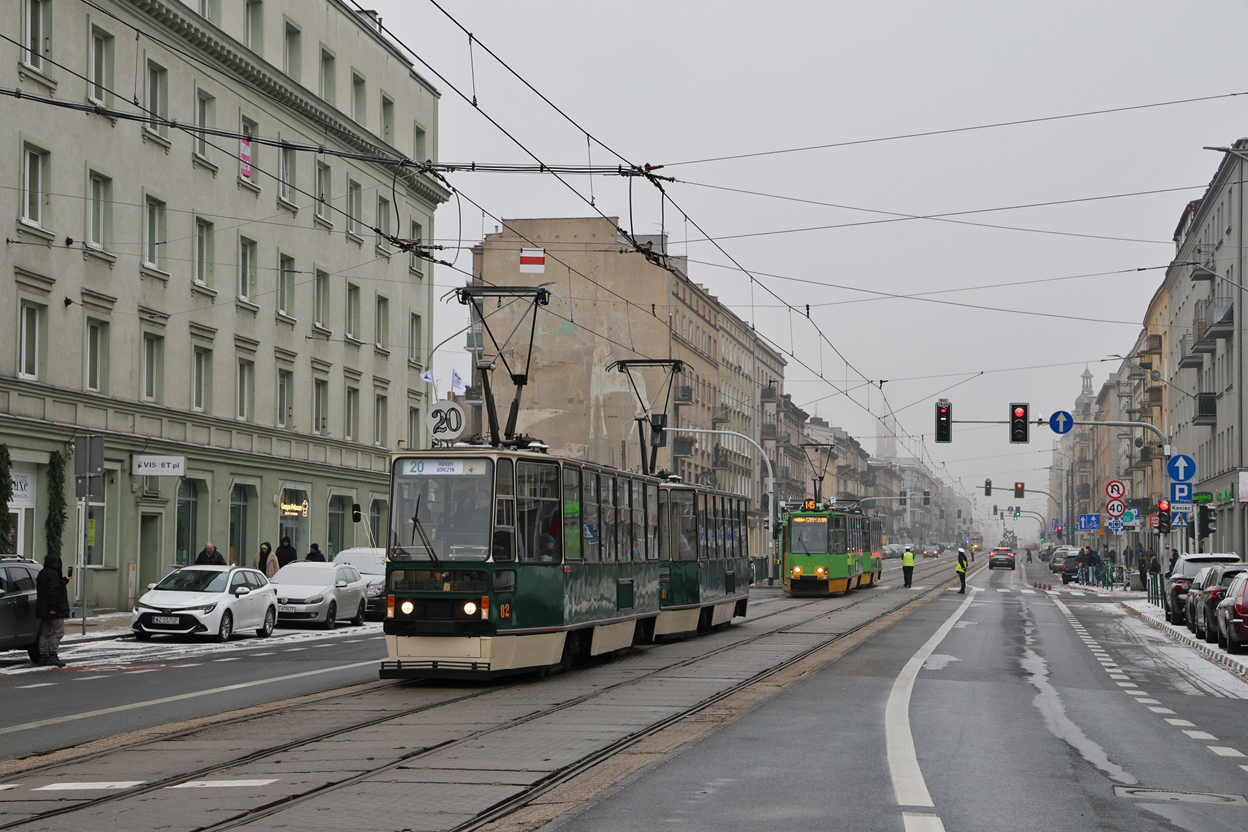 Познань, Konstal 105N № 82; Познань — 145 лет общественному транспорту в Познани