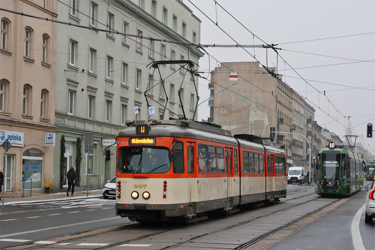 Познань, Duewag O № 907; Познань — 145 лет общественному транспорту в Познани