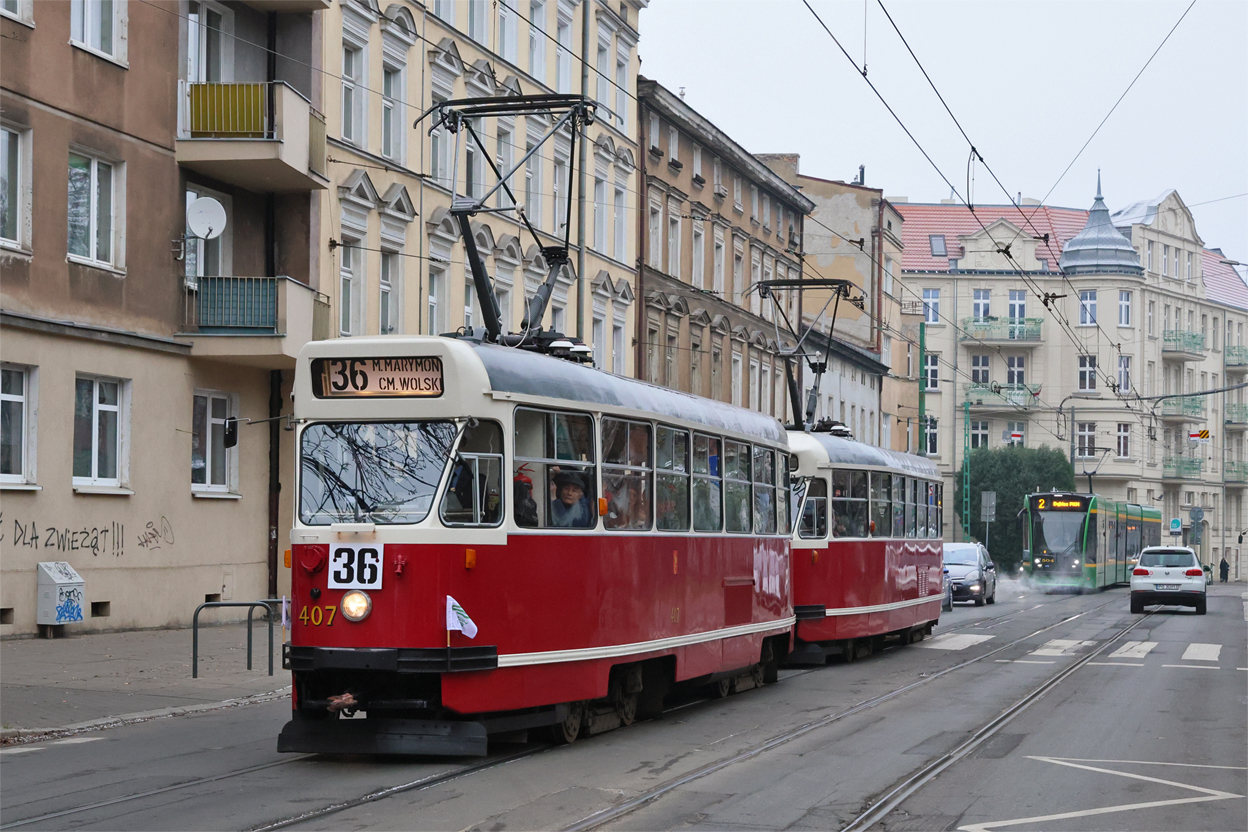 Познань, Konstal 13N № 407; Познань — 145 лет общественному транспорту в Познани