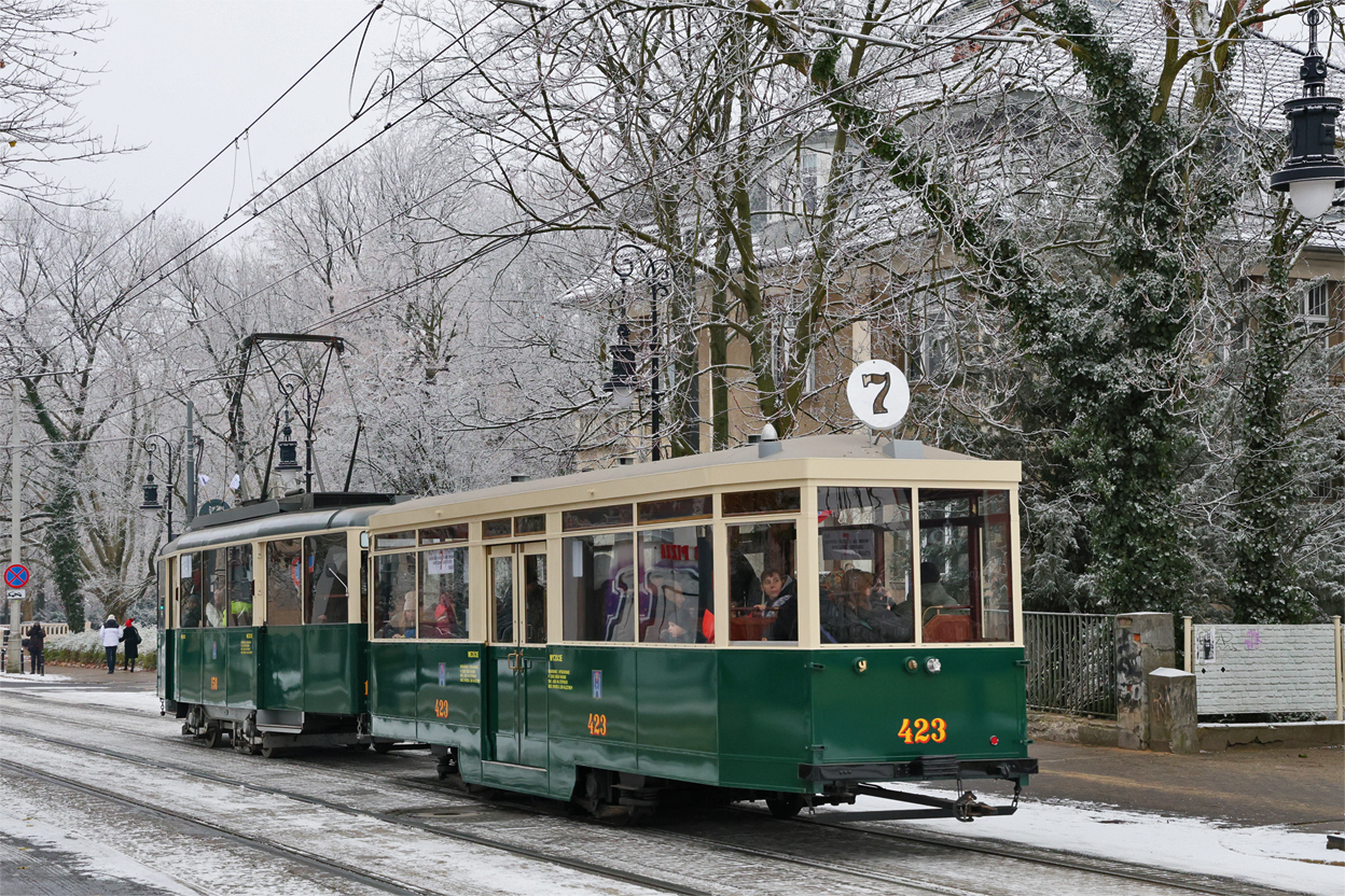 Познань, Wismar S2D № 423; Познань — 145 лет общественному транспорту в Познани