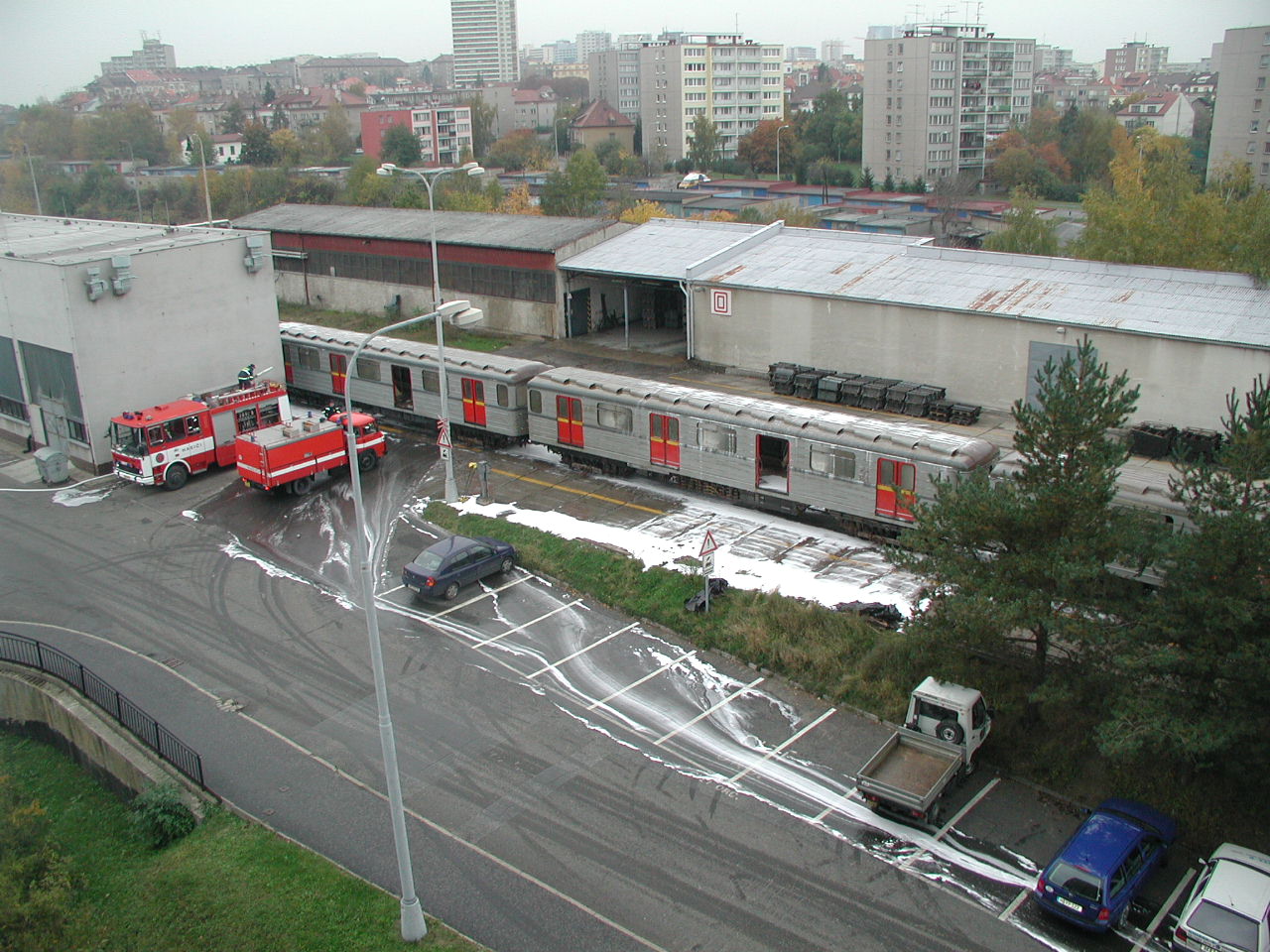 Прага — Метрополитен: депо и служебные линии; Прага — Наводнение в августе 2002 г.