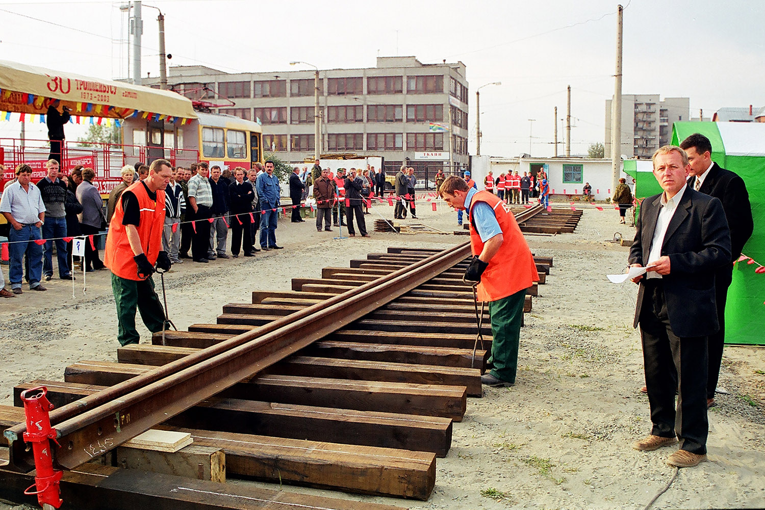 Барнаул — III Всероссийский конкурс профмастерства монтеров пути 2003 г.