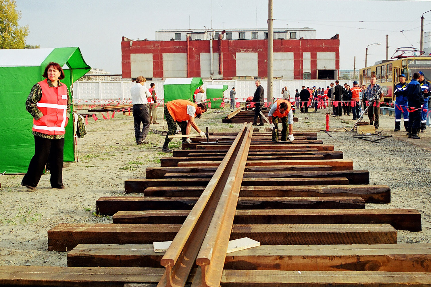 Барнаул — III Всероссийский конкурс профмастерства монтеров пути 2003 г.