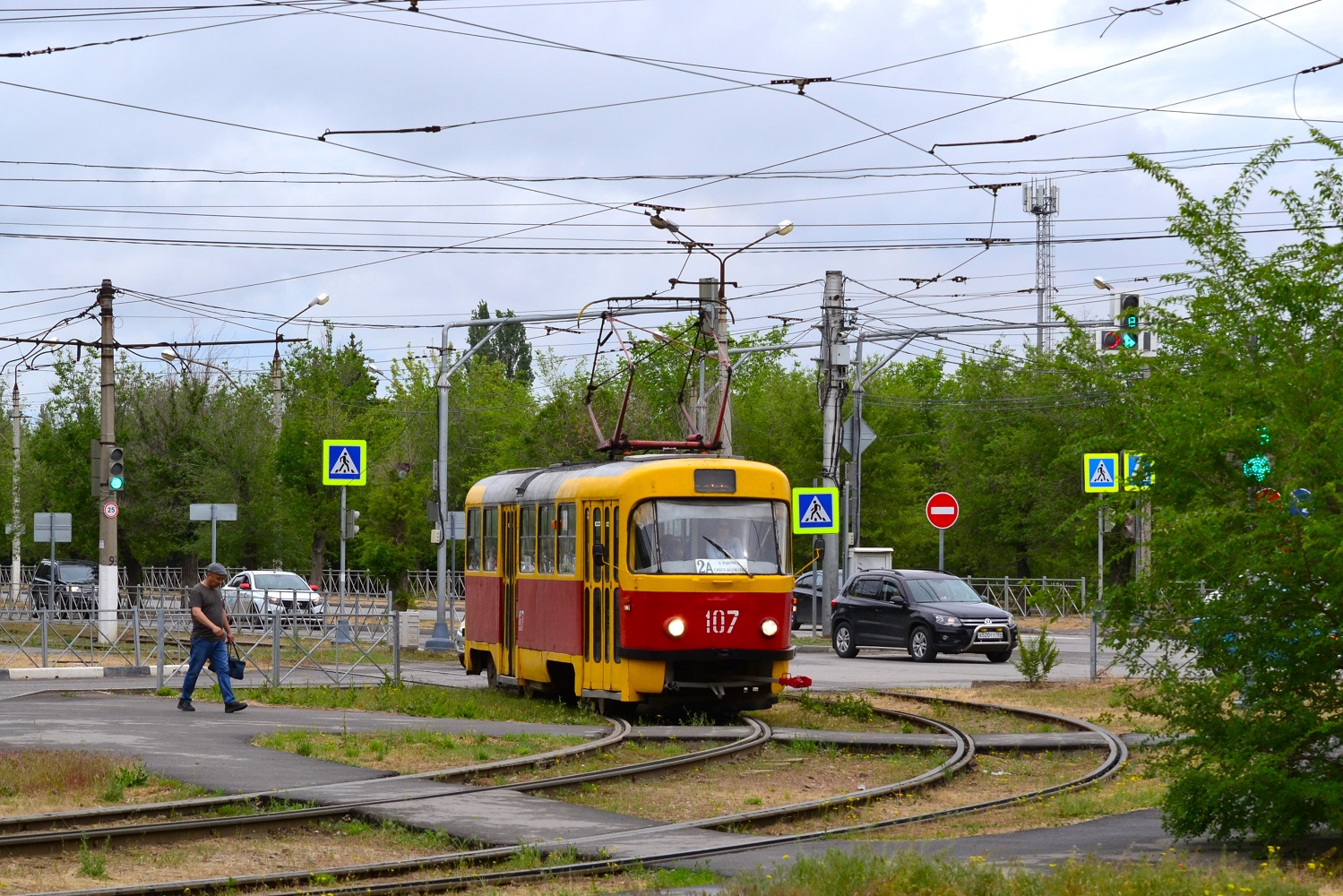 Волжский, Tatra T3SU № 107