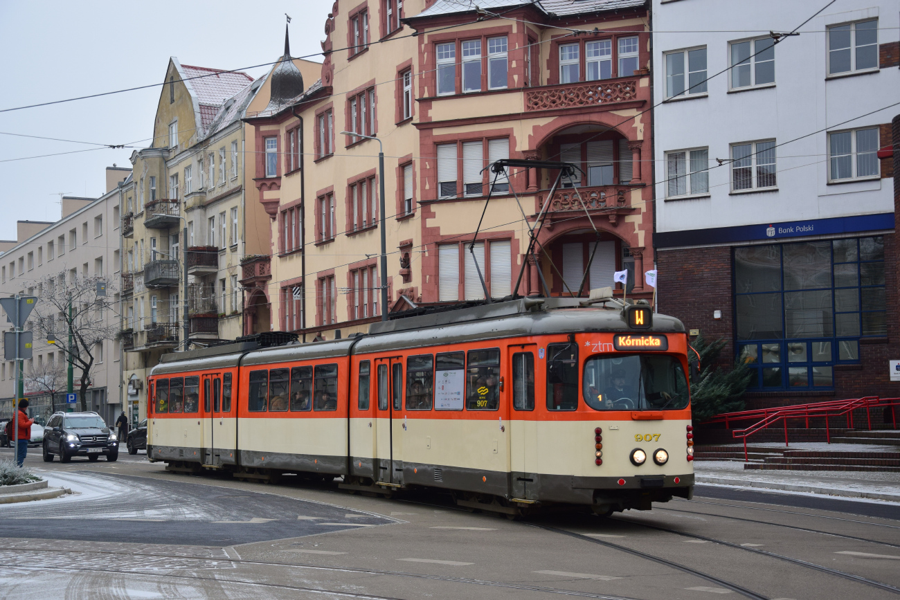 Poznanė, Duewag O nr. 907; Poznanė — 145 anniversary of public transport in Poznań