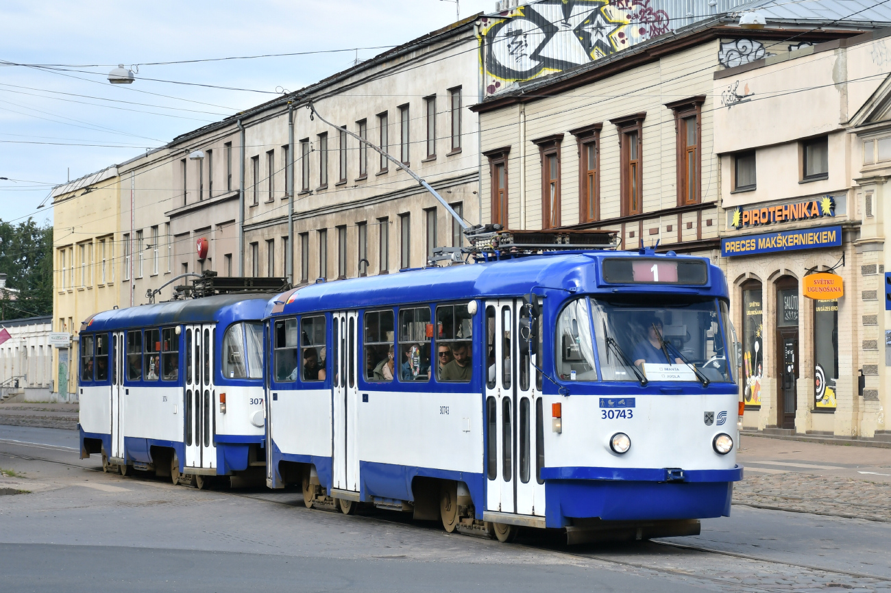 Рига, Tatra T3A № 30743
