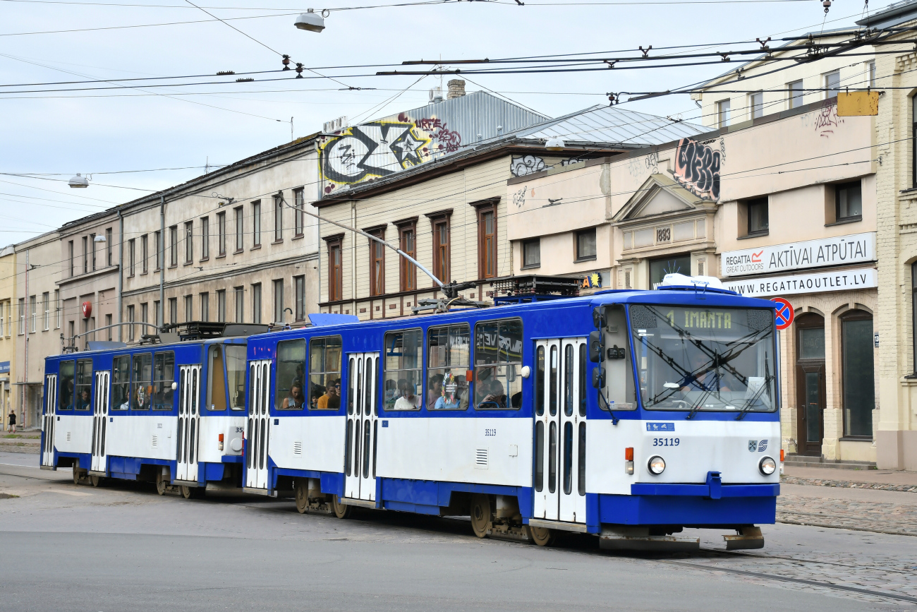 Riga, Tatra Т3MR (T6B5-R) — 35119