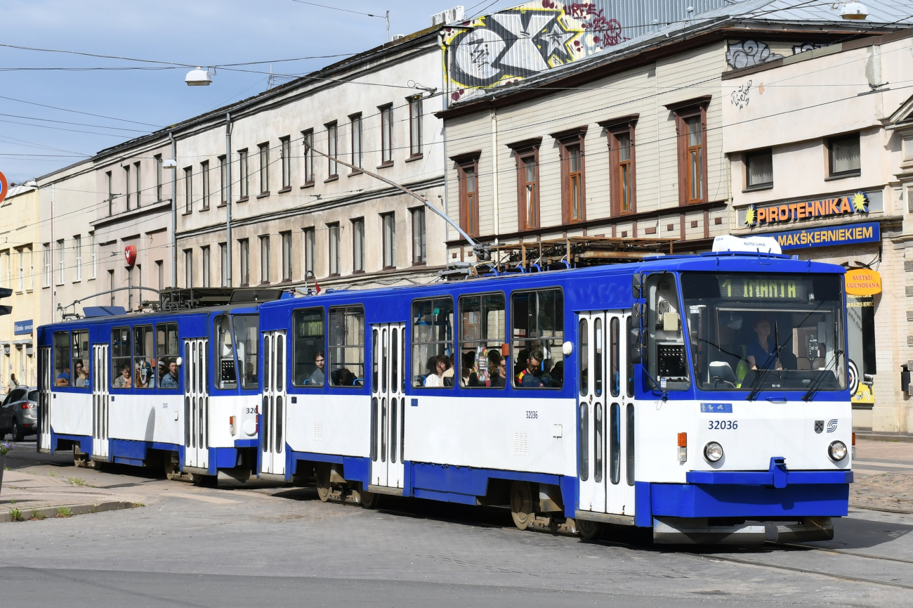 Рига, Tatra T6B5SU № 32036