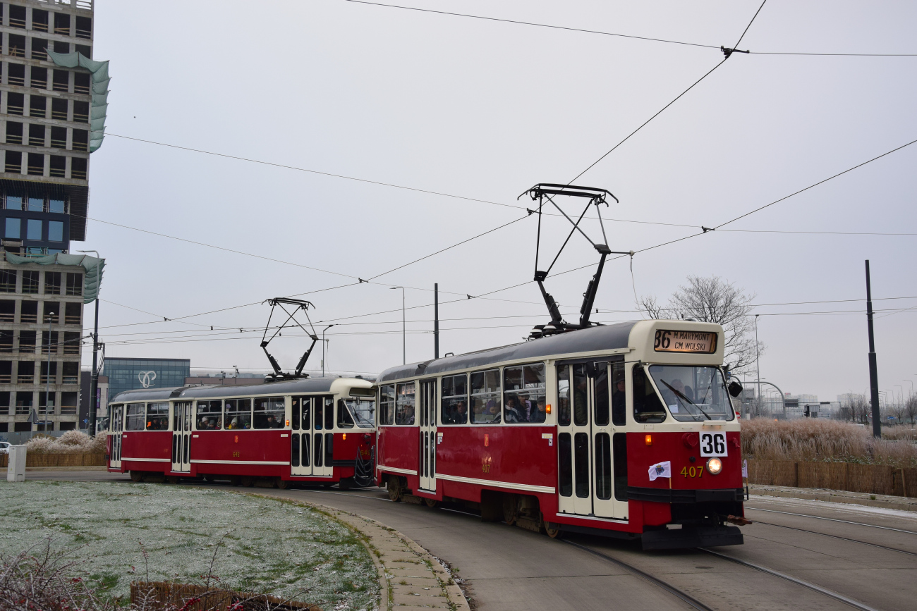 Познань, Konstal 13N № 407; Познань — 145 лет общественному транспорту в Познани
