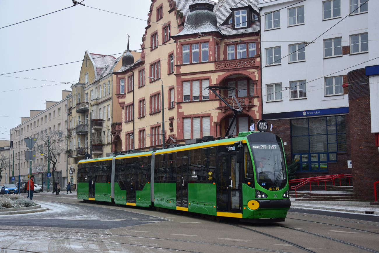 Poznan, Modertrans Moderus Beta MF 02 AC Nr. 415; Poznan — 145 anniversary of public transport in Poznań