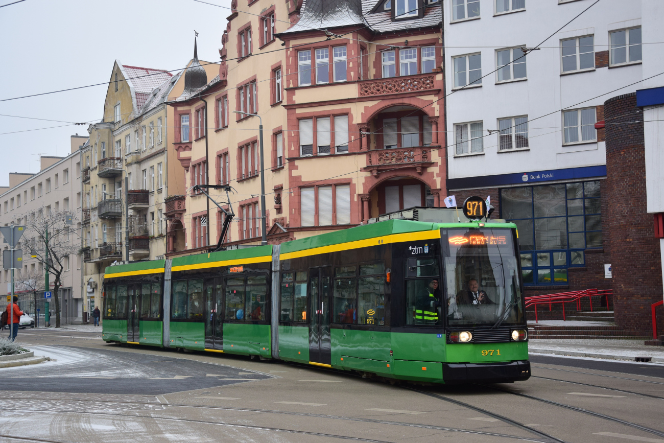 Poznań, Duewag R1.1 Br. 971; Poznań — 145 anniversary of public transport in Poznań
