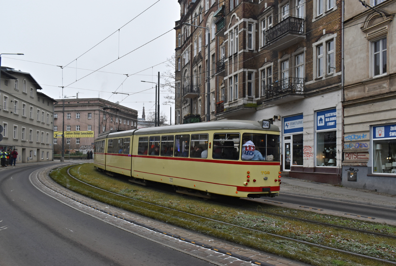 Познань, Duewag GT8 № 702; Познань — 145 лет общественному транспорту в Познани
