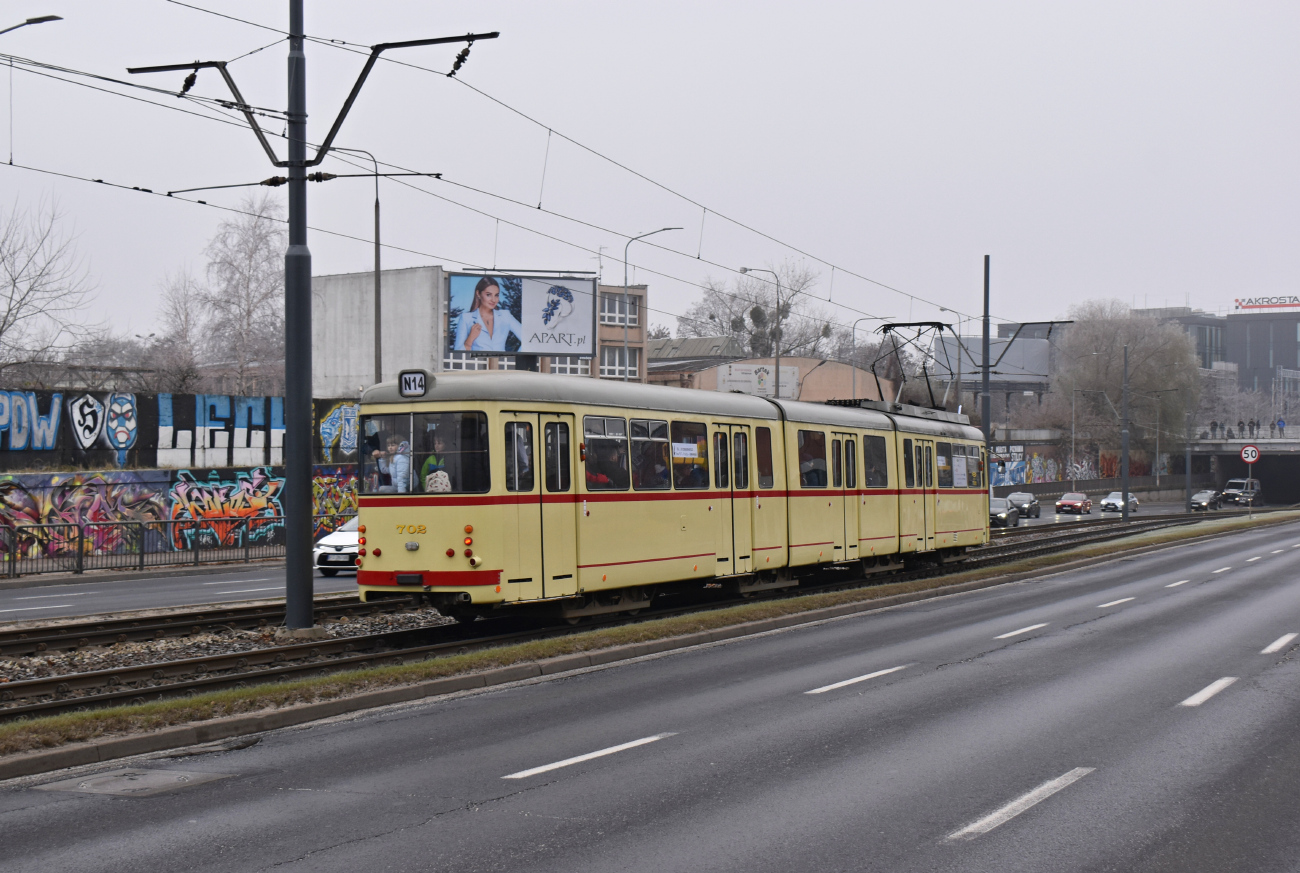 Познань, Duewag GT8 № 702; Познань — 145 лет общественному транспорту в Познани