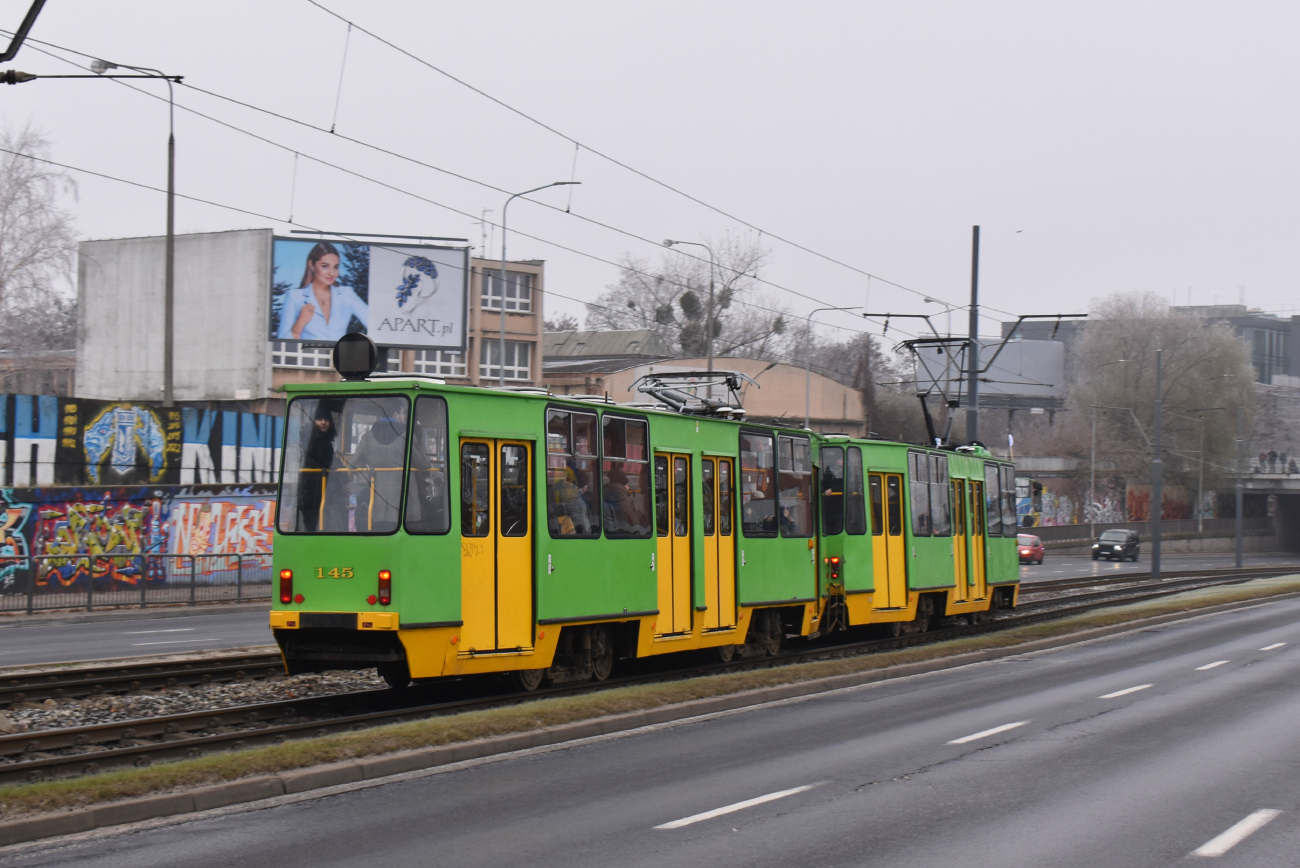 Познань, Konstal 105NaD № 145; Познань — 145 лет общественному транспорту в Познани