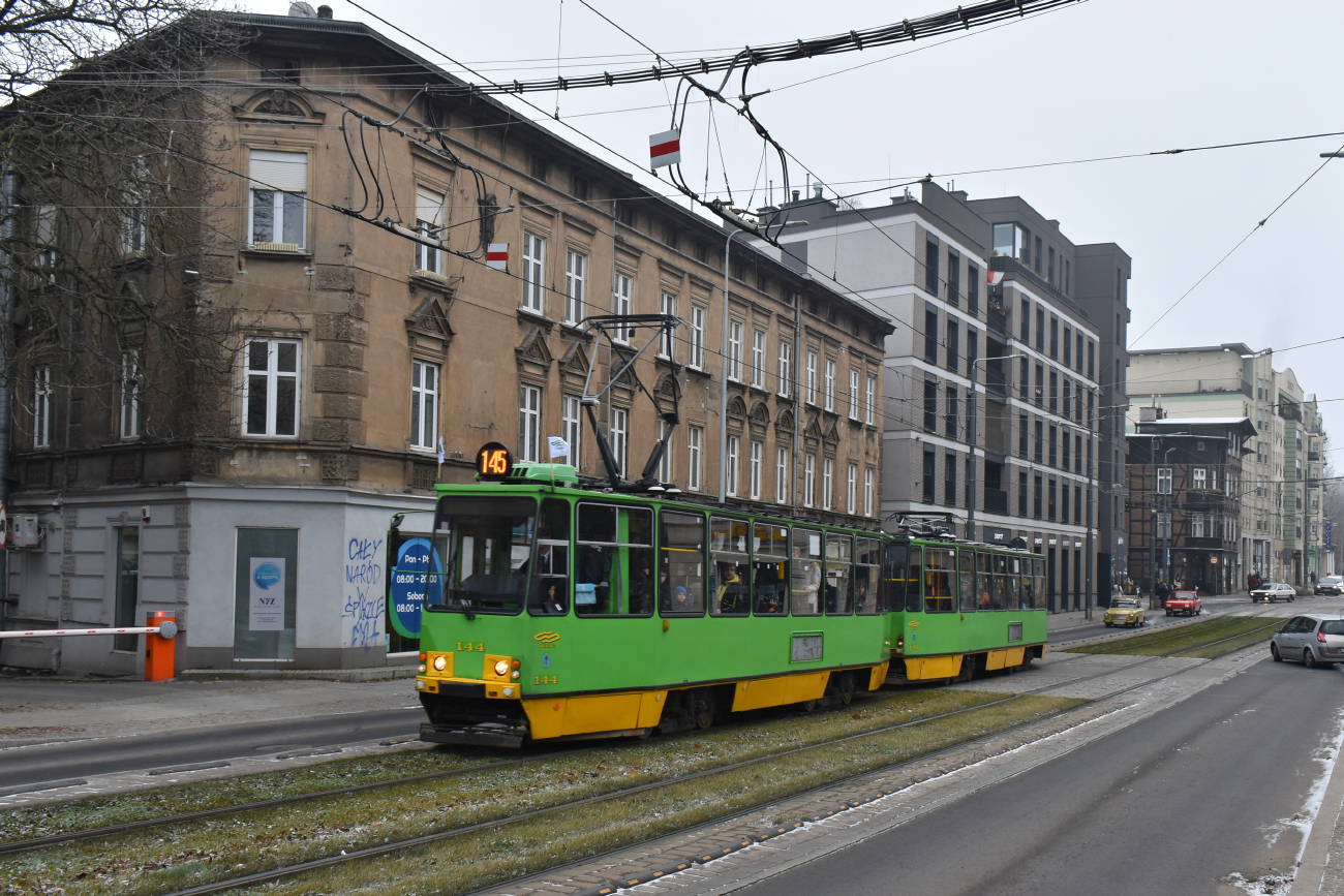 Познань, Konstal 105Na № 144; Познань — 145 лет общественному транспорту в Познани