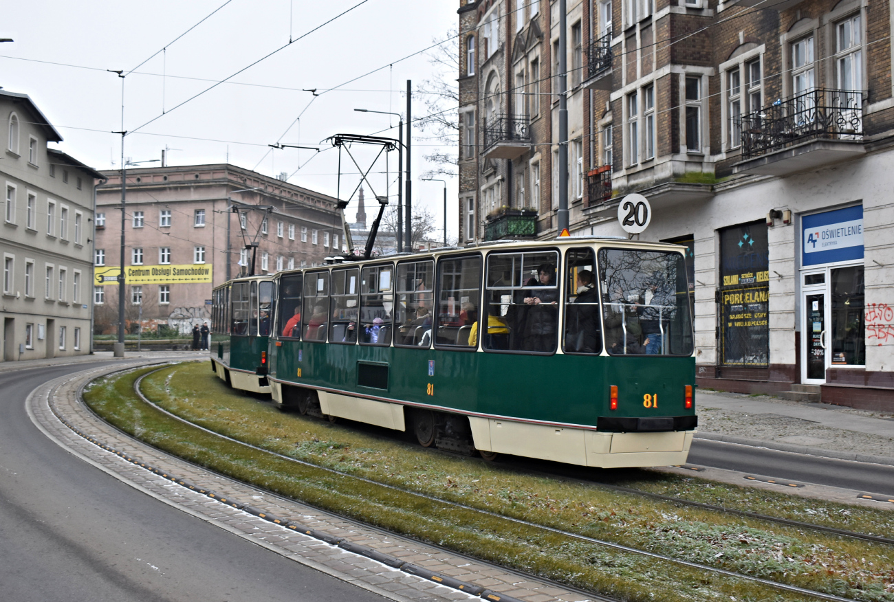 Познань, Konstal 105N № 81; Познань — 145 лет общественному транспорту в Познани