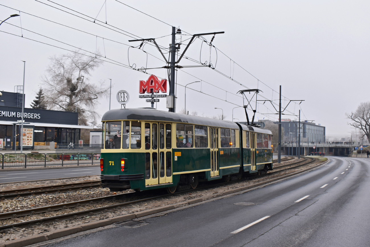 Poznań, Konstal 102Na # 71; Poznań — 145 anniversary of public transport in Poznań