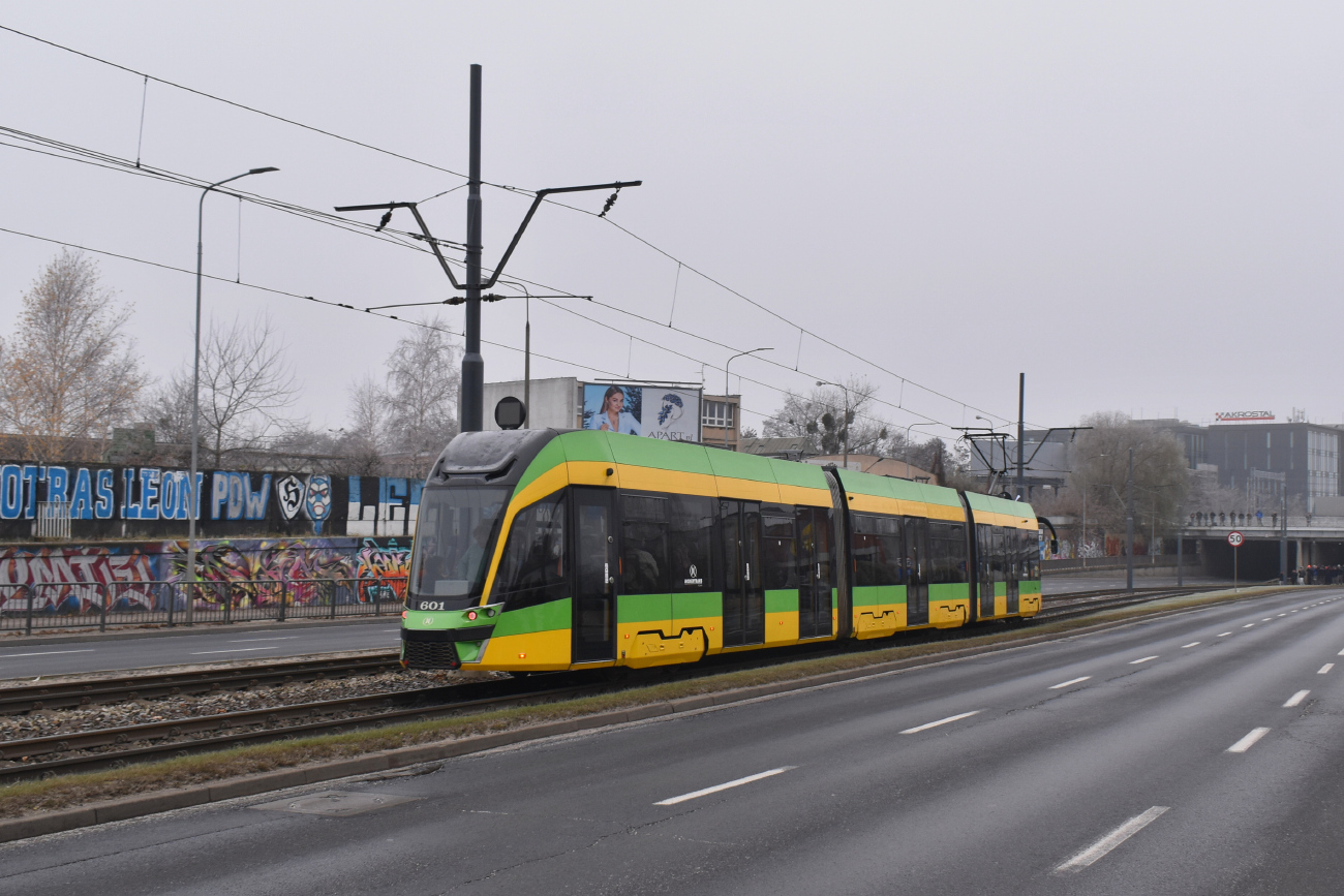 Poznań, Modertrans Moderus Gamma LF 02 AC # 601; Poznań — 145 anniversary of public transport in Poznań