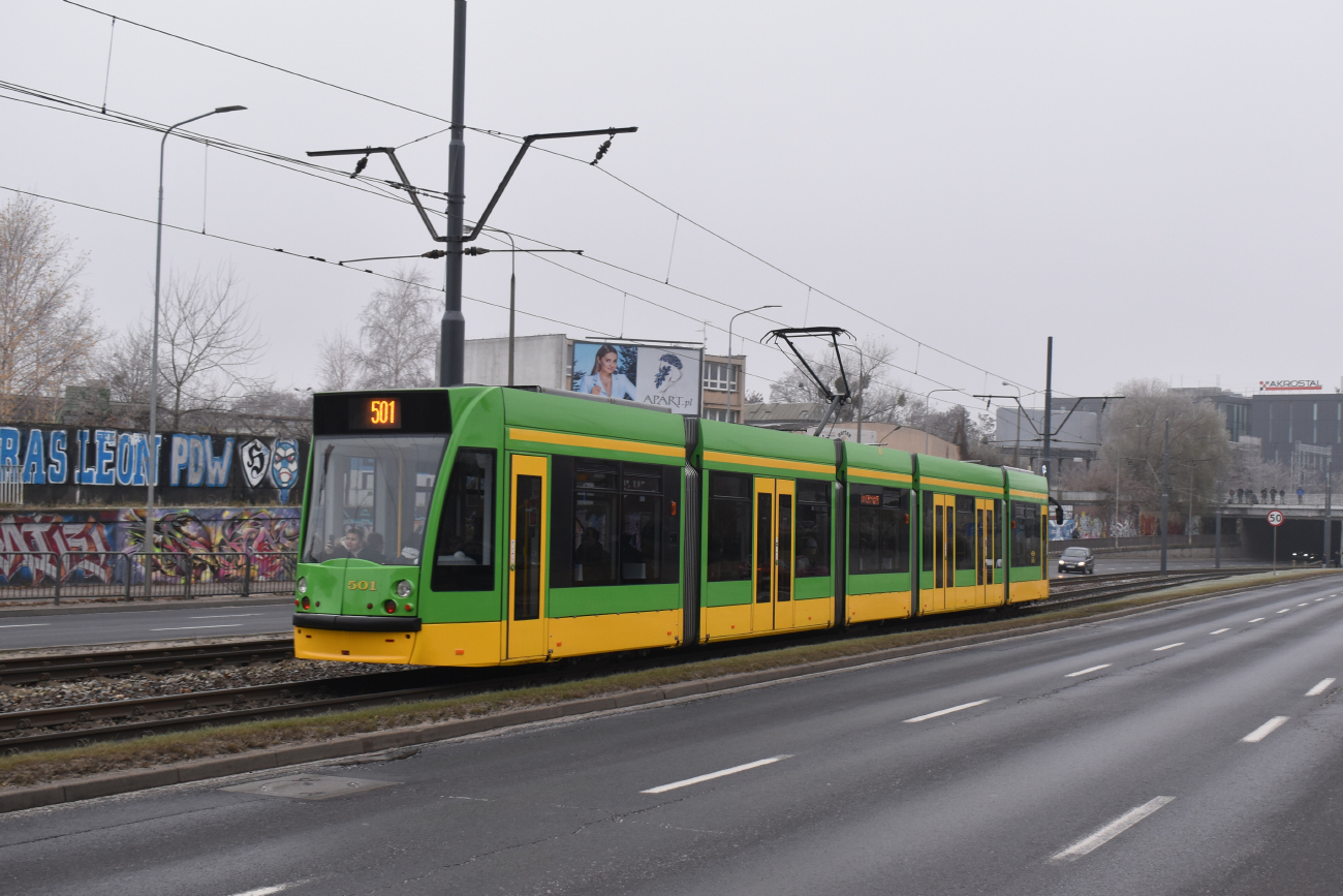 Познань, Siemens Combino № 501; Познань — 145 лет общественному транспорту в Познани