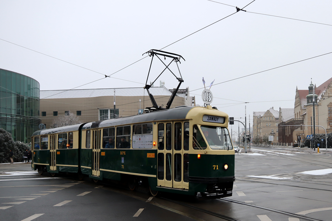 Познань, Konstal 102Na № 71; Познань — 145 лет общественному транспорту в Познани